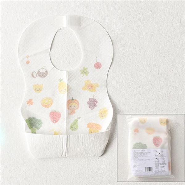 Buy Disposable Bandana Bibs Baby Feeding Smock Infant Cloths Cartoon Towel Food Travel Accessory