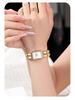Gedi Elegant Small Square Women's Quartz Watch with Niche Bracelet Style