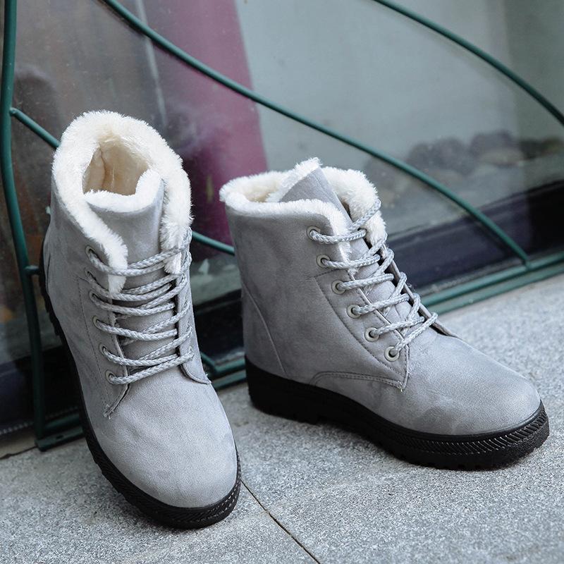 Women'S Snow Boots Winter Shoes Warm Midsole Women'S Cotton Boots 35-44