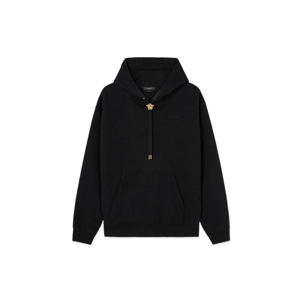 Versace Medusa Head Detailed Drawstring Hoodie 1008661-1A06213-1B000