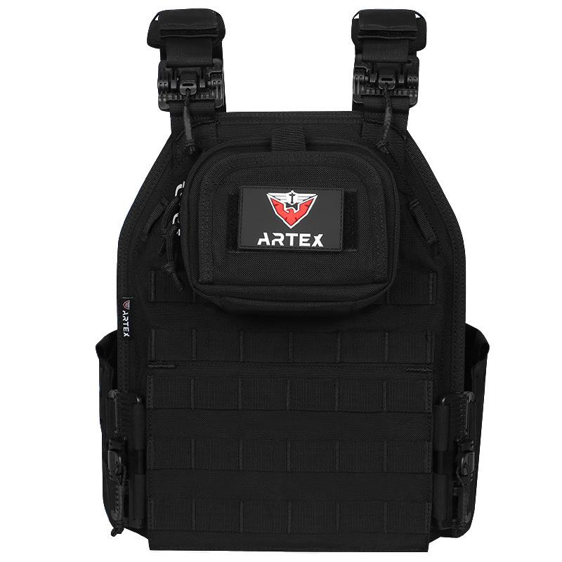 Multi-functional Tactical Vest: Quick Release, Outdoor Combat-Ready, Durable, Breathable, Expandable Design for Military Training. One Size