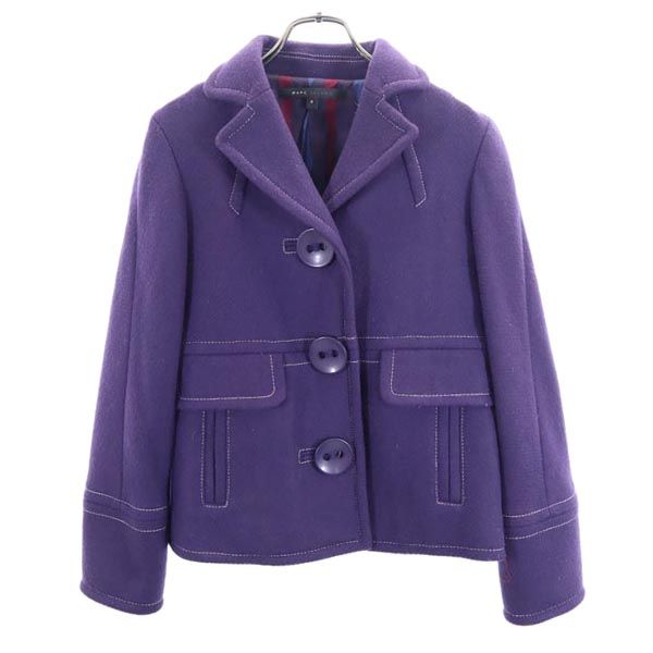 

MARC JACOBS wool blend tailored jacket 4 purple Women Used