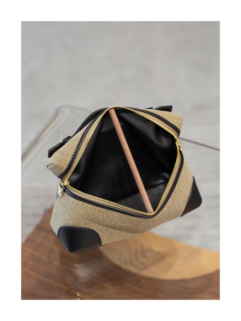 2025 Sommer Damen LP19 Canvas Rindsleder Patchwork Hand-Crossbody-Tasche