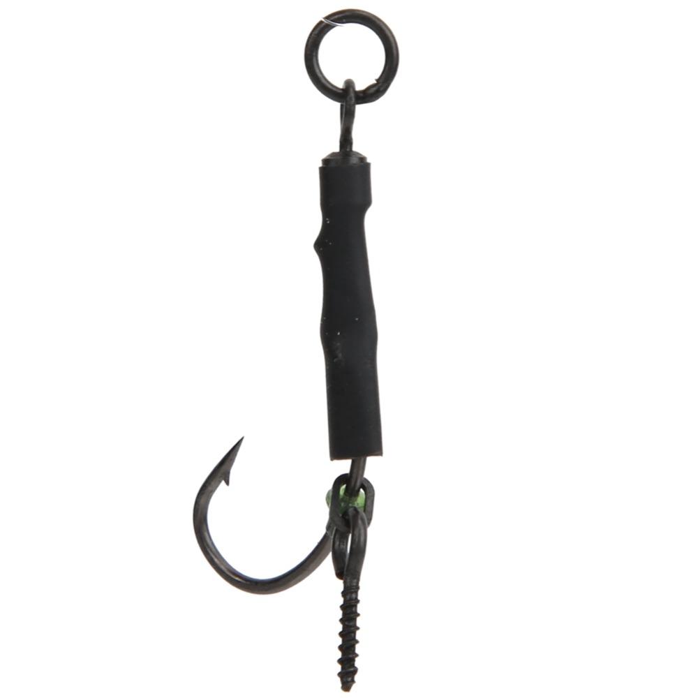 12PCS with Barbed Carp Fishing Hook with Swivels Fishing Hook Kit Ronnie Fishing Hook  Carp Fishing