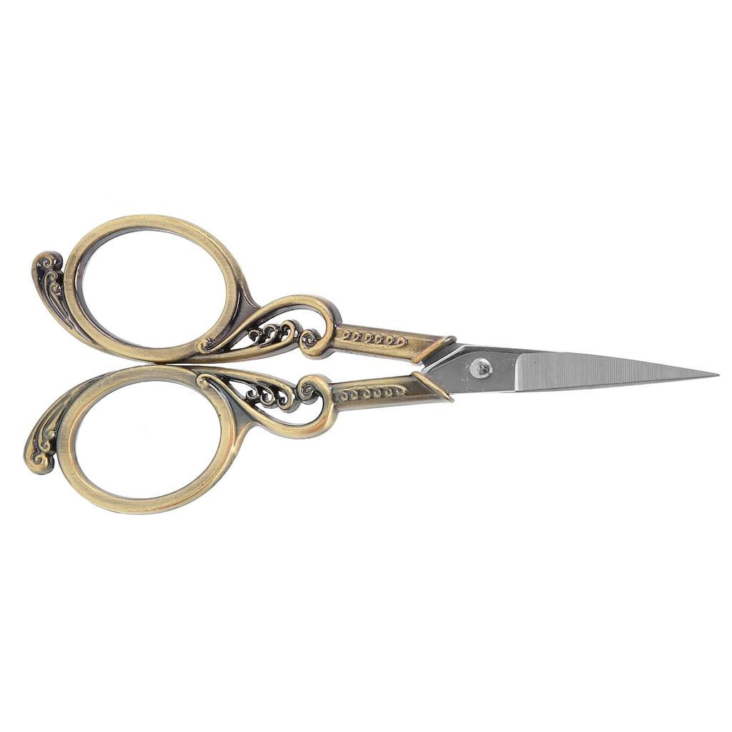 Vintage Scissors Stainless Steel High Sharpness Effort Saving Widely Used Craft Scissors for Embroidery Handicraft