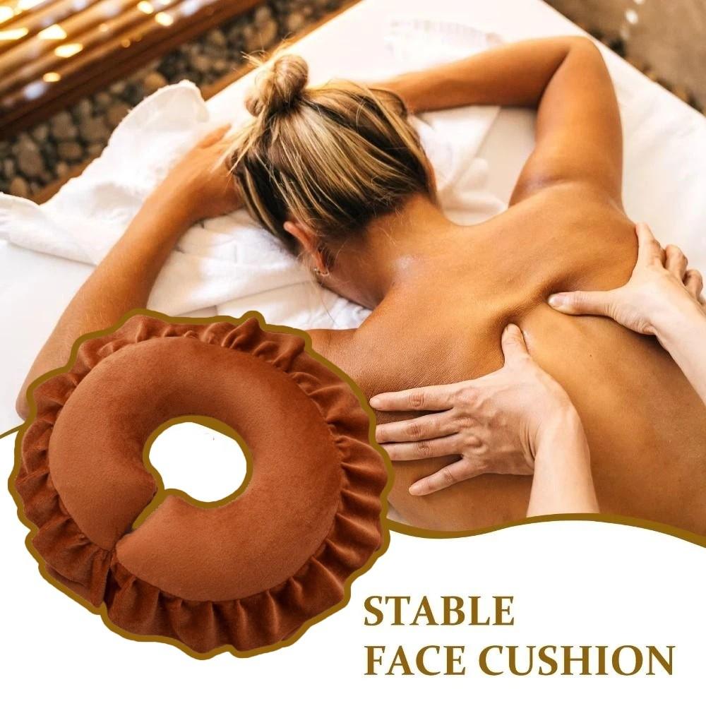 Comfortable Face Pillow Hole Design Facial Support U-Shaped Neck Cushion Lightweight Breathable Face Cradle Pillow Beauty Salon