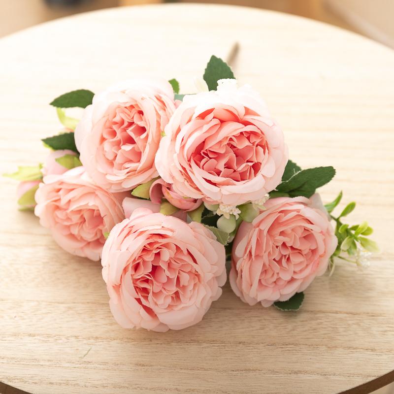 

30 см Шелковый Пион Букет Искусственных Цветов Весна Для Белого Дома DIY Украшения Рождественский Сад Свадьба Офис Вечеринка Поддельные Цветы