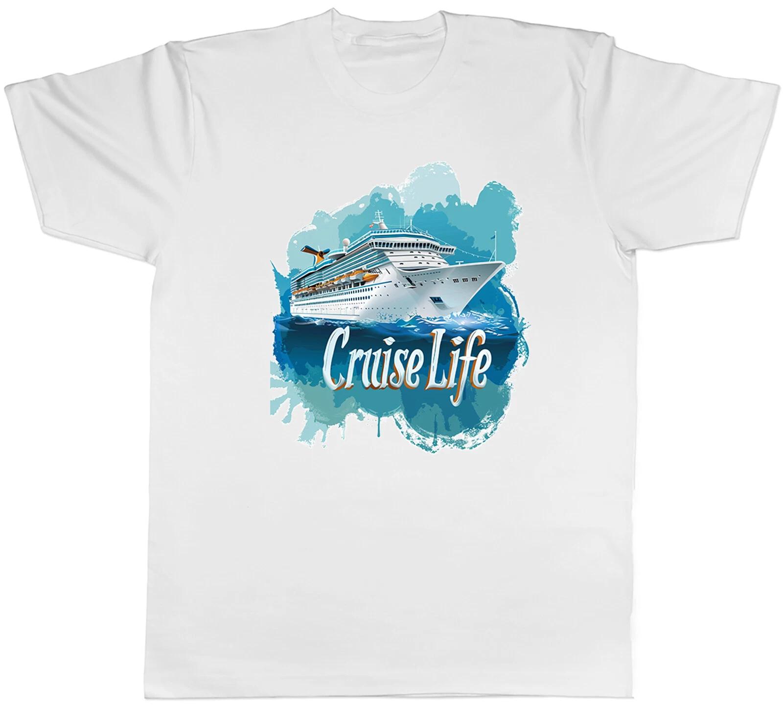 Cruise Life Holiday Mens T-Shirt Travel Sea Ocean Ship Liner Tee Gift XL