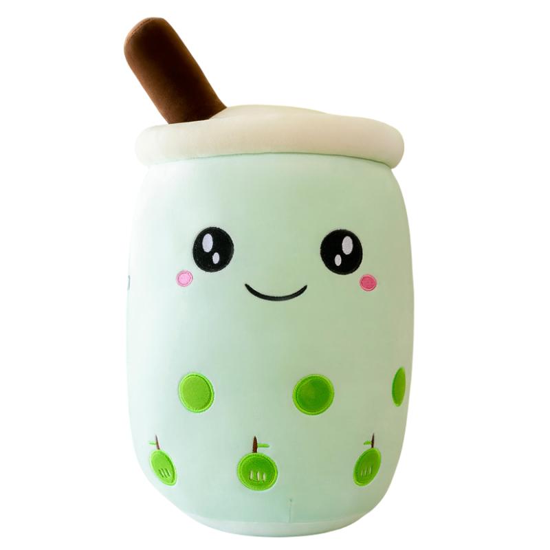 

Плюшевая игрушка в виде бутылки молочного чая, мягкая плюшевая игрушка, мультяшная обнимательная подушка, детские подарки, декор 24cm/9.45in зелёный