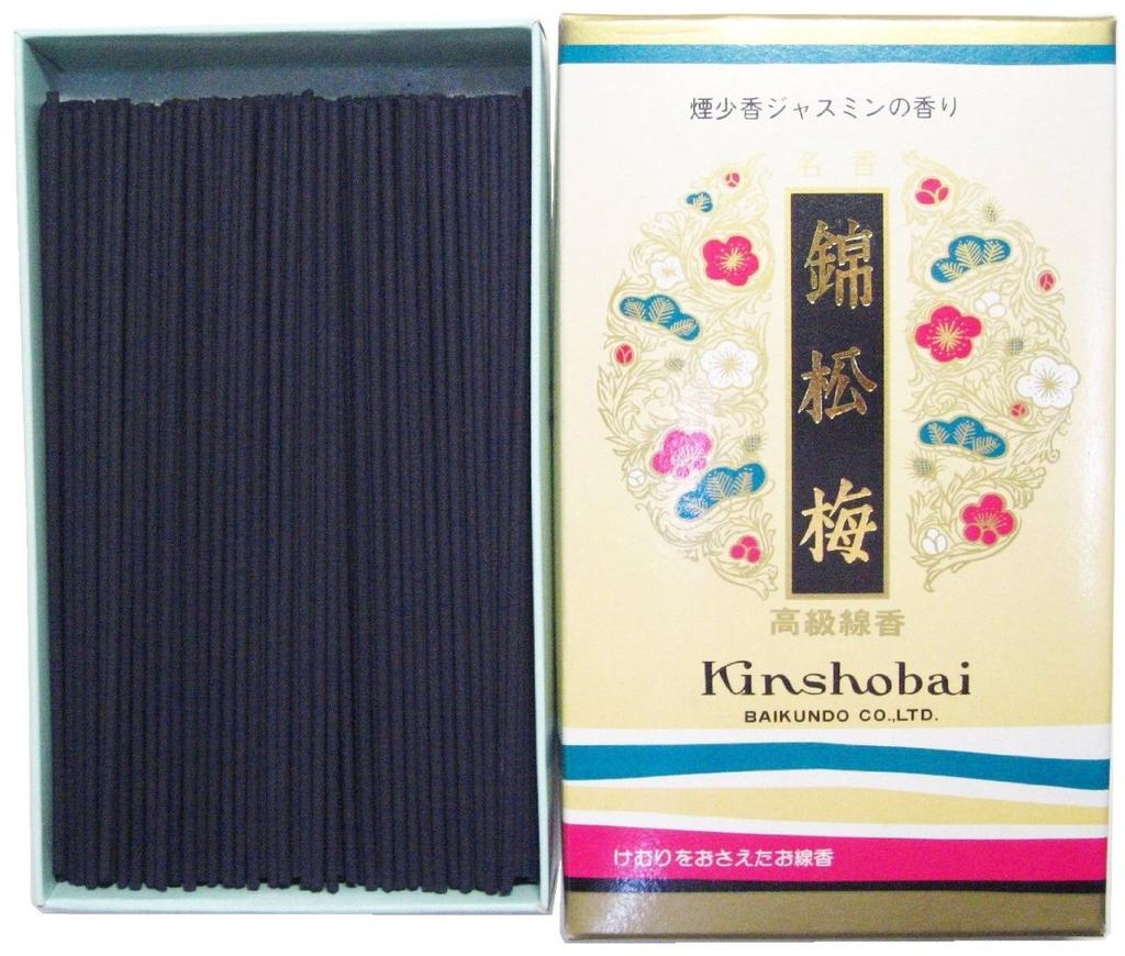 Awaji Incense Jasmine 140g Value Japanese Incense Kinshoubai Umekundo's Low-Smoke Sticks, Premium, Low-Smoke, Scent, Kinshoubai, (Senko), Pack, Stick,