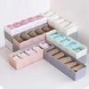 1/2pcs 5 Grid Underwear & Sock Organizer Box, Stackable Drawer Divider, Clear Plastic Storage for Closet, Saves Space