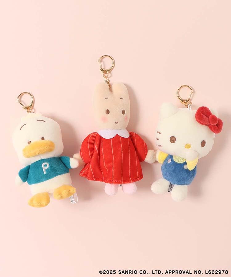 Sanrio Characters Mascot Charm Keychain [Bleu Bleuet] (Hello Kitty)