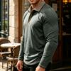 Men's Long Sleeve Collared Shirt for Casual Everyday Wear
