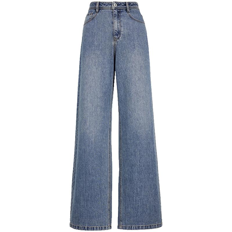 

ONLY Women s 2025 Summer High-Waist Loose Straight-Leg Denim Jeans 2XL