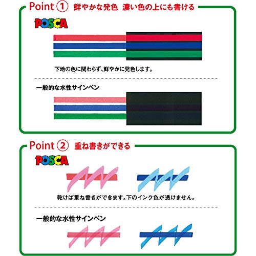 Mitsubishi Pencil Posca Medium Round Tip 29 Colors Complete Set