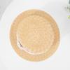 Rongmei spring and summer new French flat-top straw hat women's new fashion seaside vacation straw straw shading woven hat