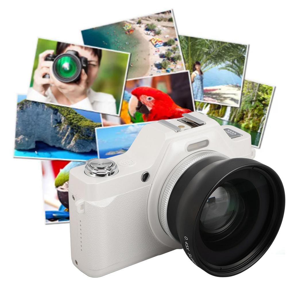 Digital Camera 2.88in LCD Display HD 4K Video 58MP Image Auto   20x Zoom Portable Vlog Camera for Live Strming