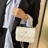 Borse da donna a tracolla con catena di perle Borse sotto le ascelle da donna casual Borse a tracolla con filo da ricamo Borse e portamonete a farfalla femminili