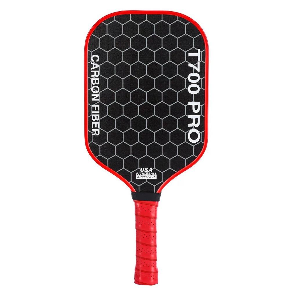 Fashion T700 Pickleball Paddle Carbon Fiber Frosted Surface Pickleball Rackets 16MM USAPA Approved Pickle Ball Paddle красный