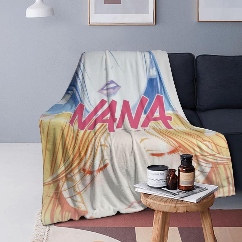 Nana Anime Blankets Soft Warm Flannel Throw Blanket Bedding for Bed Living room Picnic Travel Home Couch