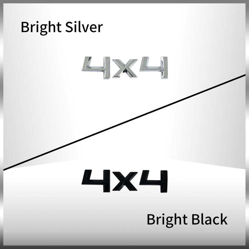 3D ABS Car Rear Trunk Emblem Chrome Badge Sticker Letter Logo Decor 4X4