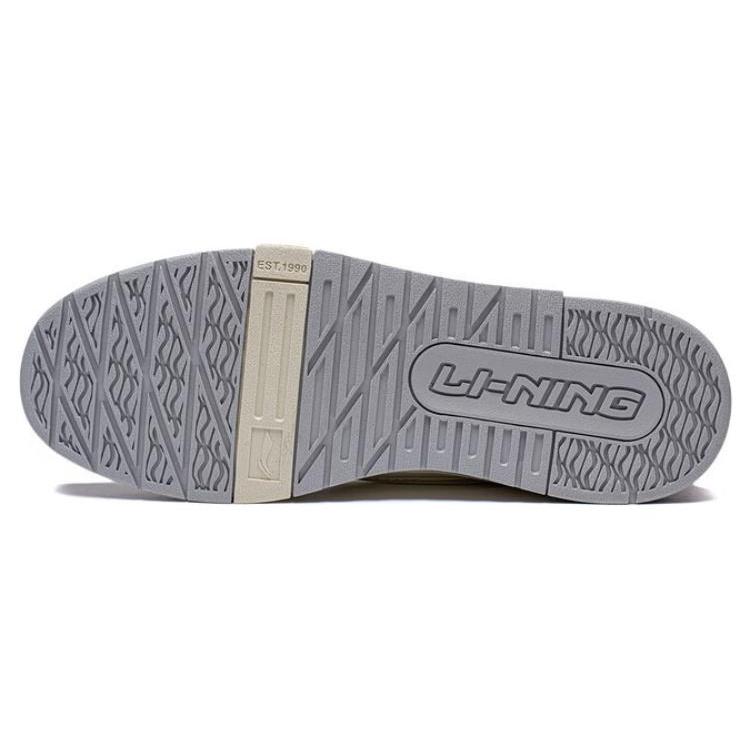 Li Ning 001 BTC Abrasion Resistant Breathable Abrasion Resistant Breathable Low top Skateboard Shoes Women's White AGCT008-2