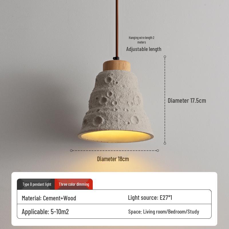 Wabi-Sabi Zen Pendant Light: Retro & Artistic Design for Restaurants, Living Rooms, and Bedrooms