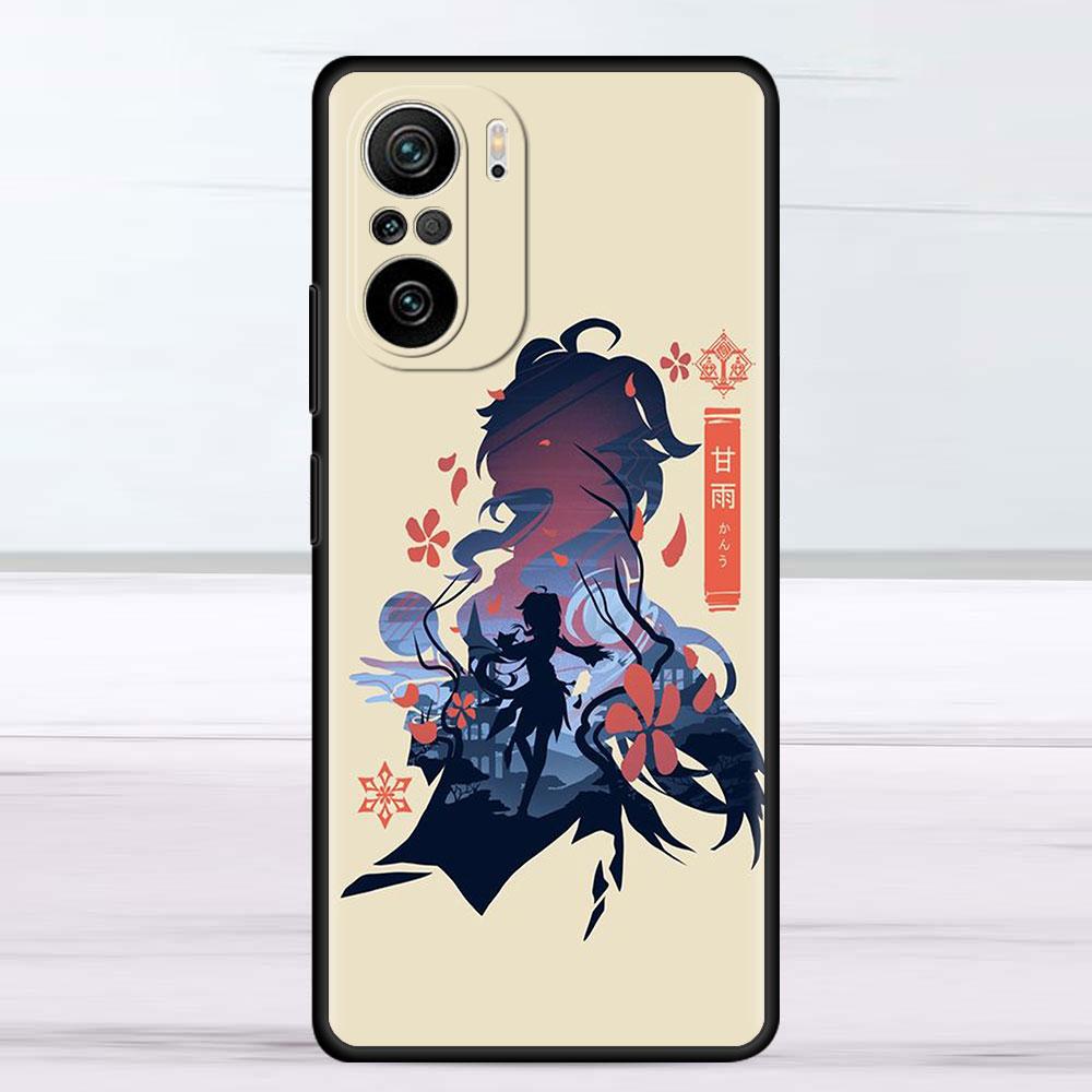 Roztomilé pouzdro Anime Genshin Impact pro Xiaomi Redmi Note 11 10 9S 9 K40 Pro 7 8 9A 9C 8T 9T 10C 10Pro silikonové pouzdro na telefon