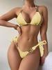 Women's European-American Sexy Cross-Back Bikini Swimsuit