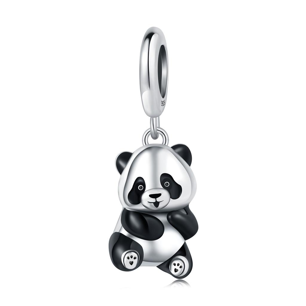 Cute Panda Penguin Charm Copper Fun Bamboo Pandas Charms Bead Pendant For Women Diy Bracelets Fine Jewelry Gifts
