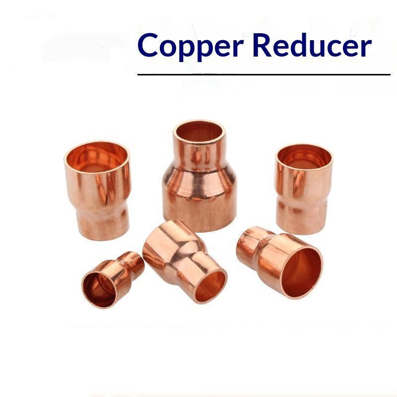 Copper Size Head Welding Reducer Pipe Joint With A Diameter Of 8 To 6.35 For Air Conditioning And Cold Storage Fittings