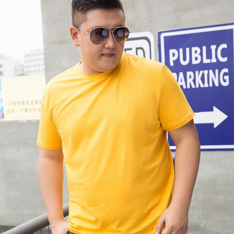 9XL Pánské tričko s krátkým rukávem, pro tlusté, s kulatým výstřihem, čistá bavlna, top s polovičním rukávem, velké tričko, pánské oblečení
