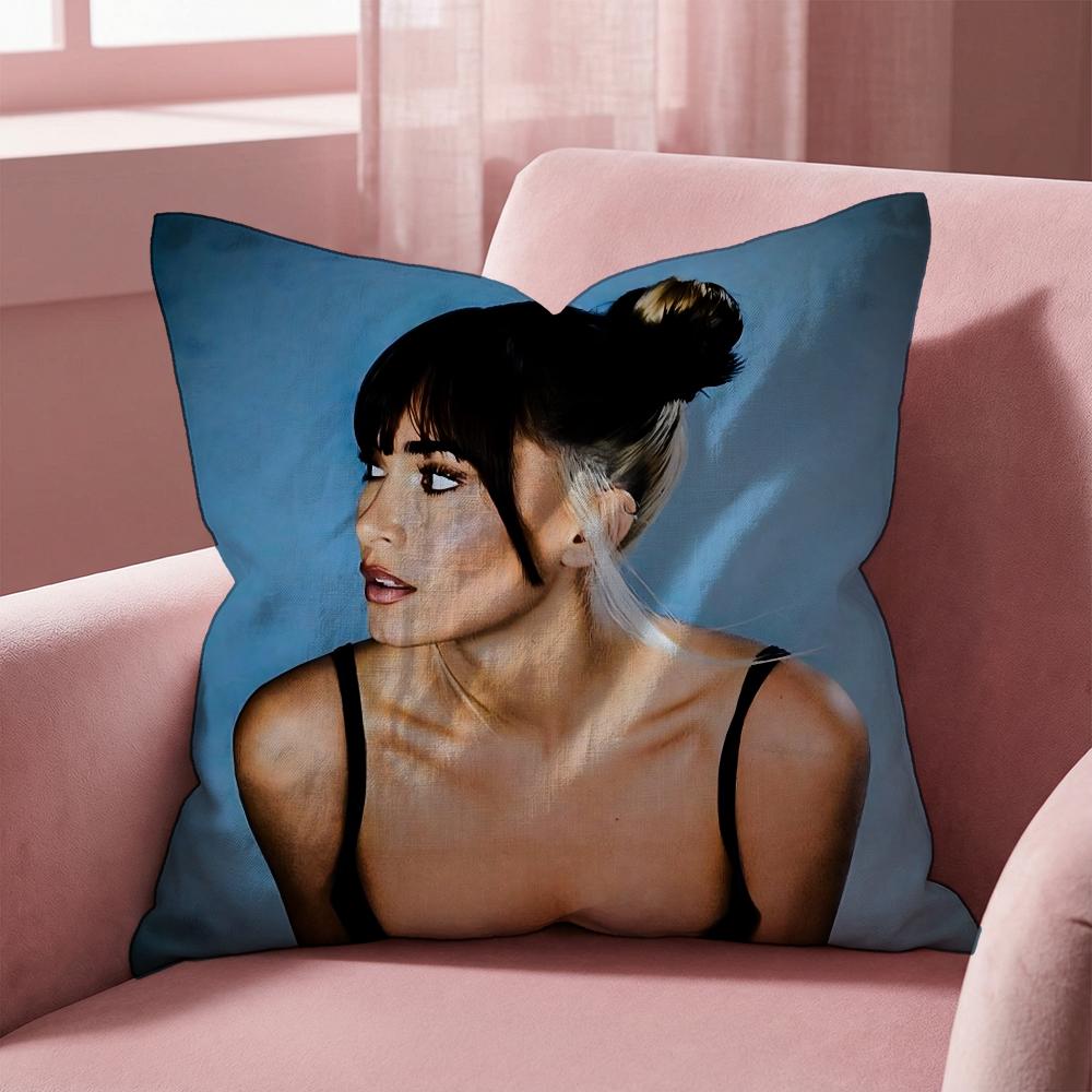 Singer A-Aitana Ocana Cushion Cover Multi-Scene Pillow Cover for Home & Car - Reversible, Soft & Durable for Daily Use