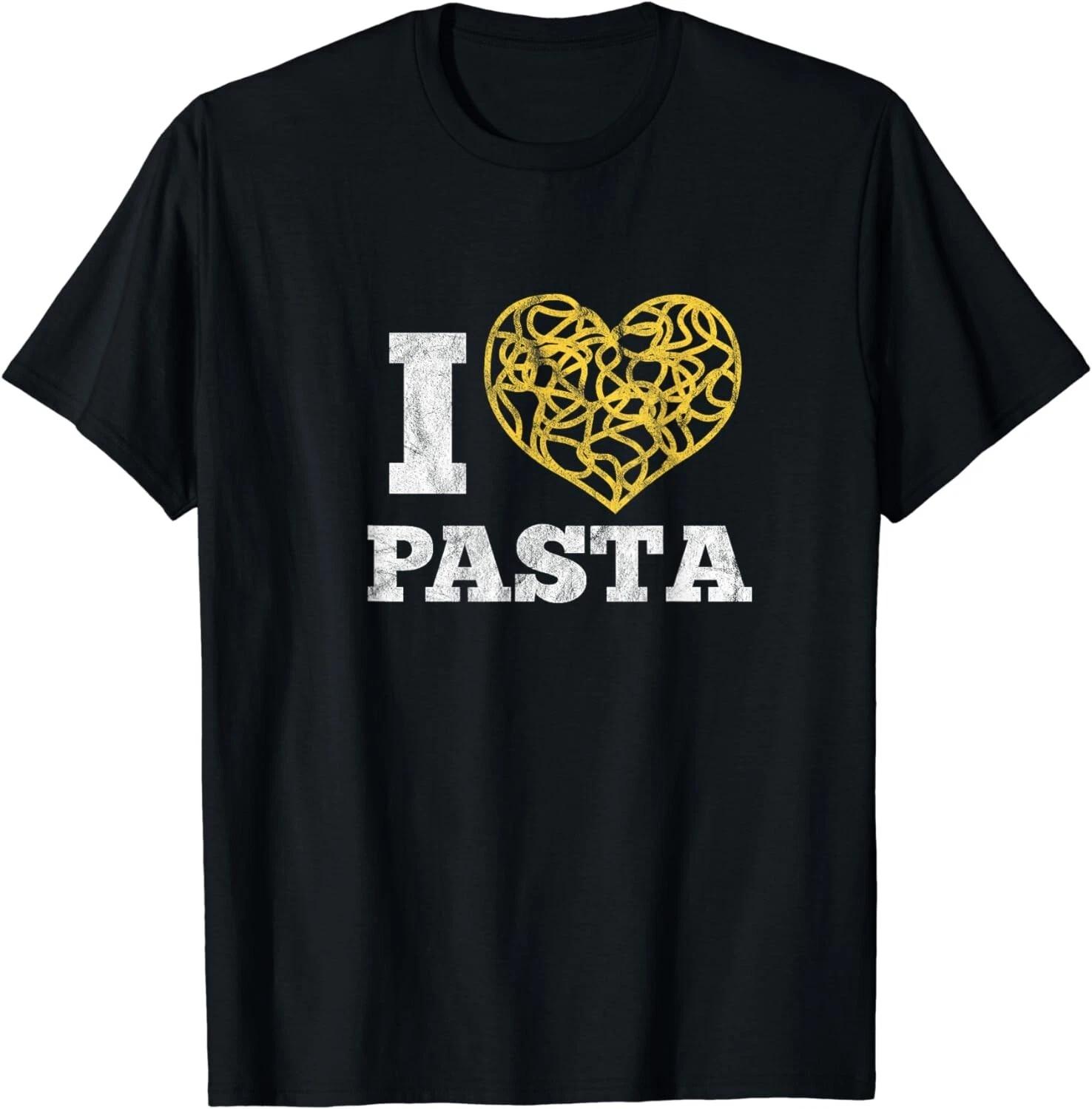 

I Love Pasta Cute Spaghetti Italian Food Heart Gift Unisex T-Shirt 4XL