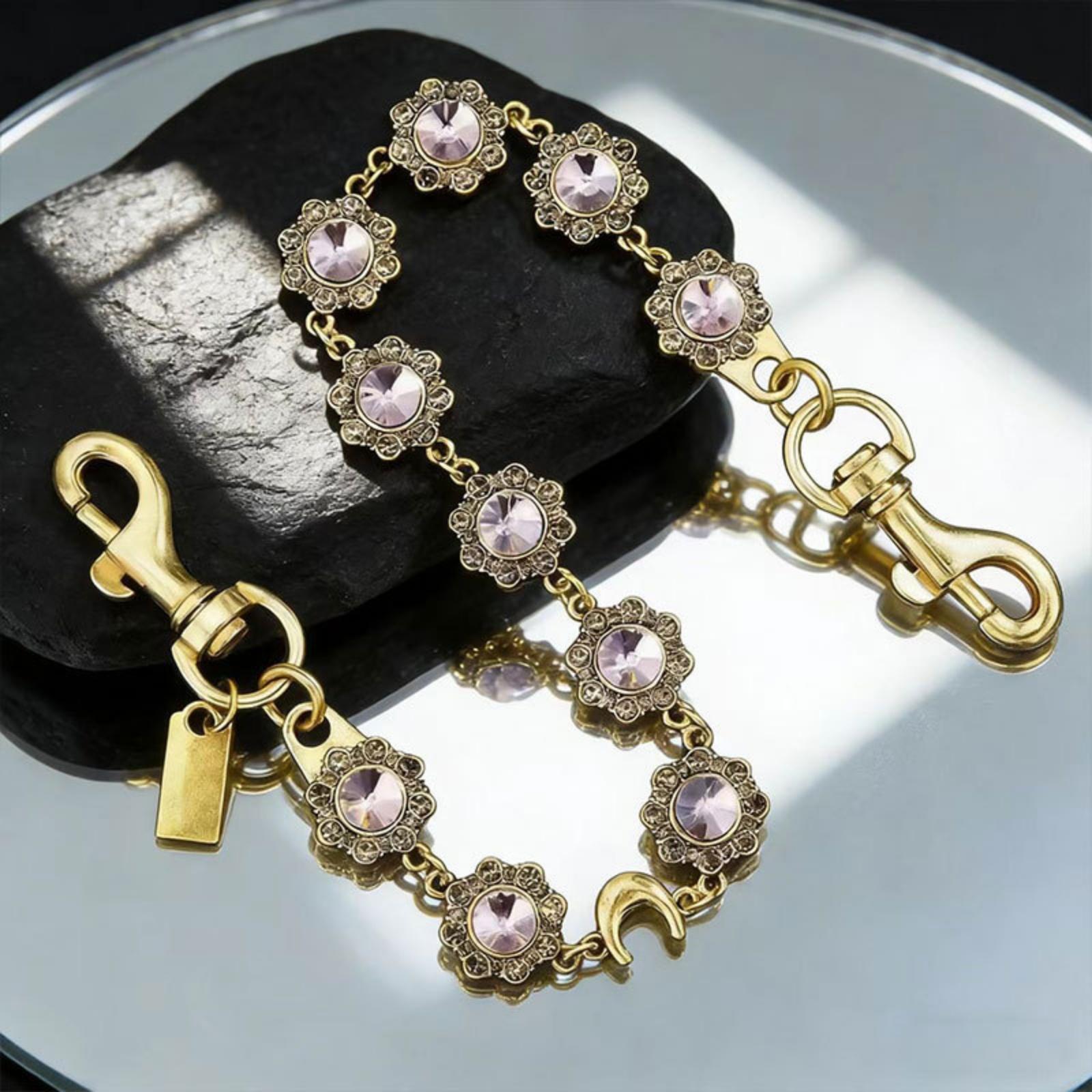 Шарм-цепочка для сумки, Брелок и Шарм-цепочка для кошелька One Size золотой