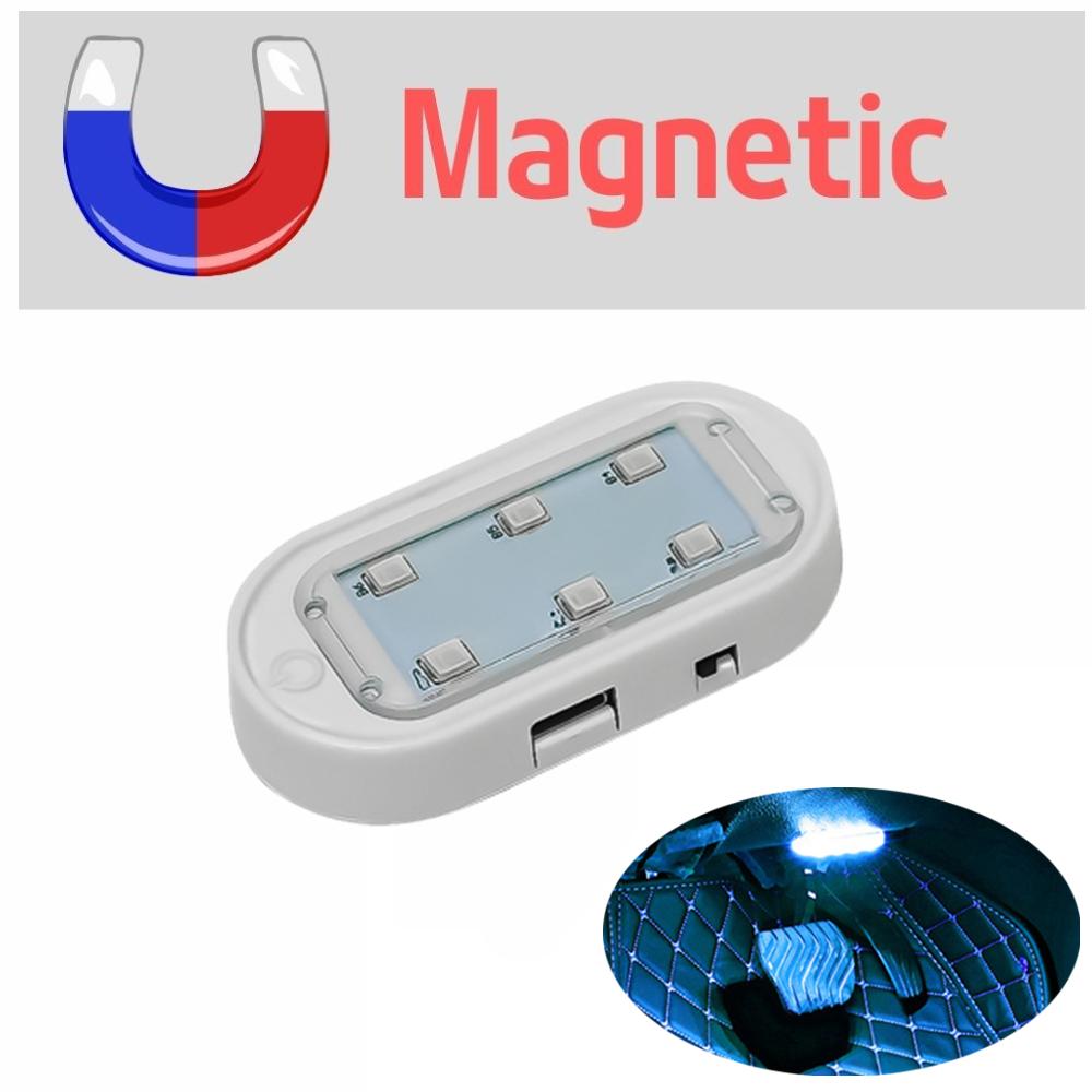 

Беспроводные светодиоды Светодиодная лампа Магнитная лампа на потолок автомобиля Сенсорный свет USB-зарядка Подсветка двери автомобиля Подсветка салона автомобиля синий