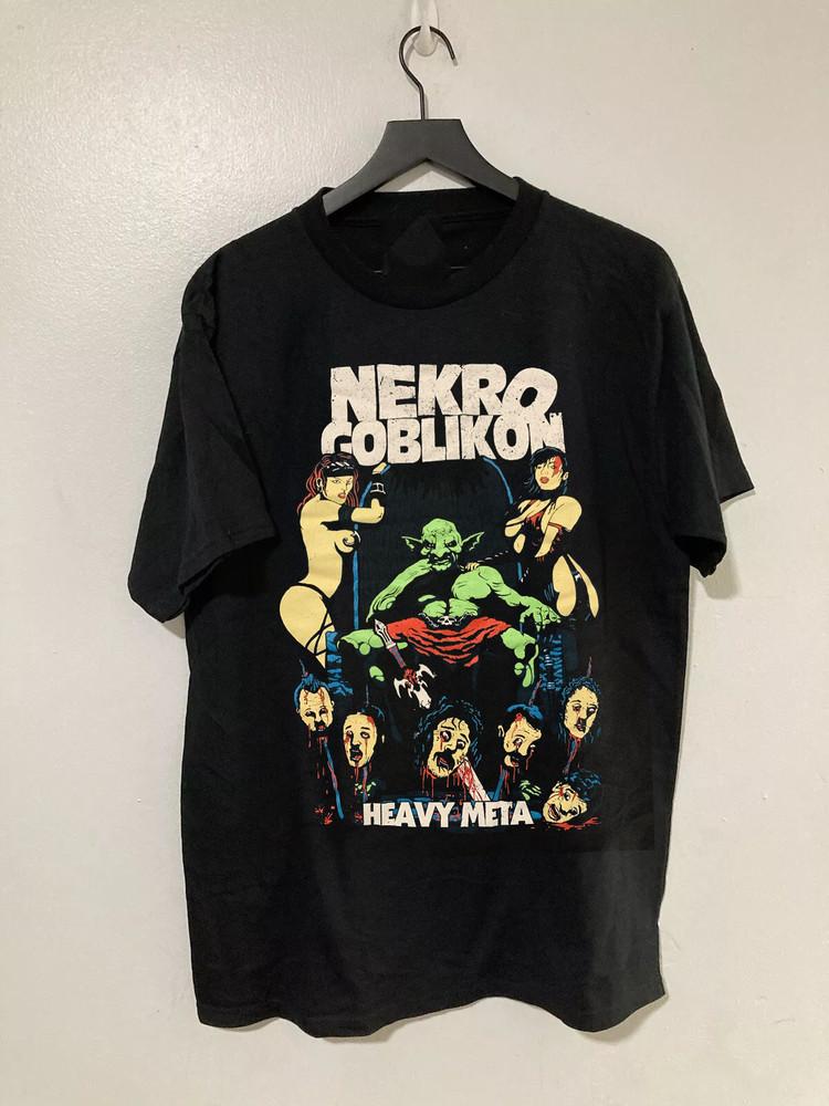 Nekrogoblikon Band Heavy Meta New Black Cotton T Shirt Full Size S-4XL