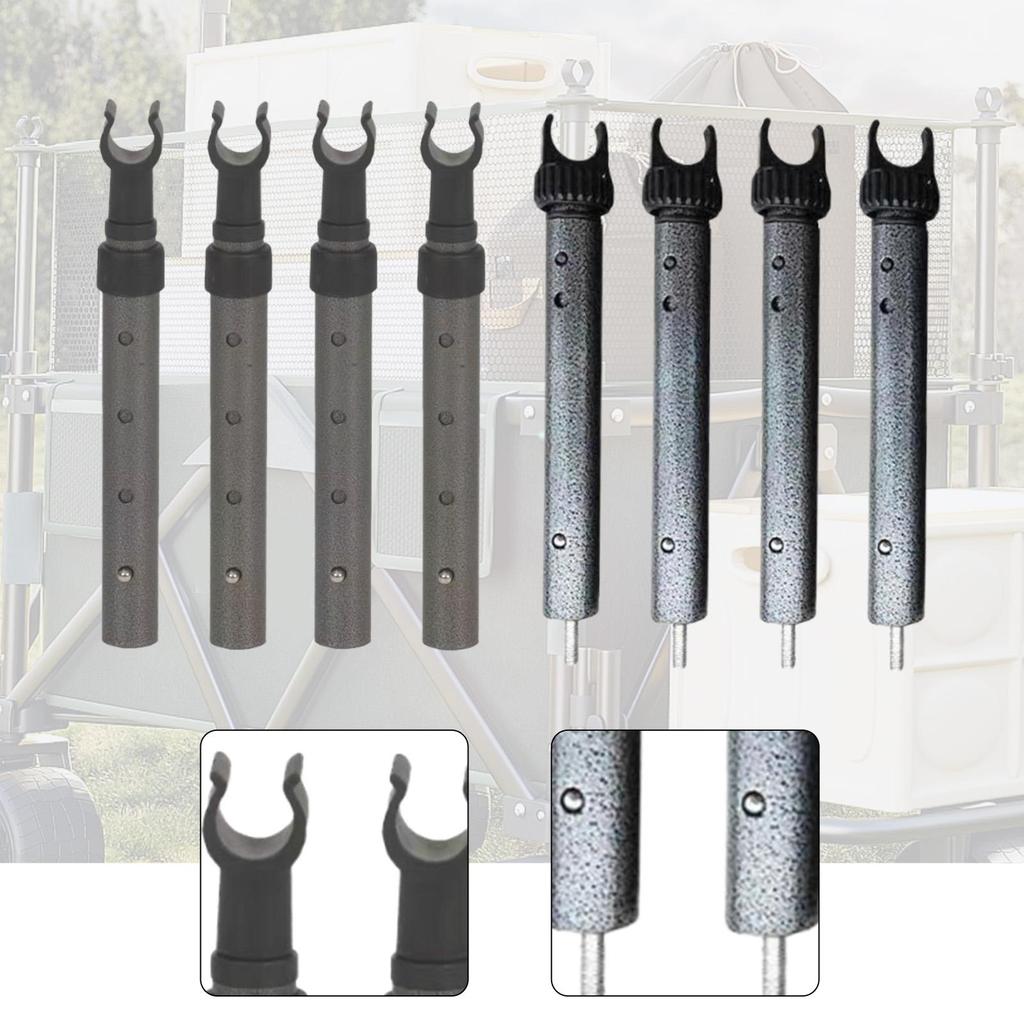 4Pcs Wagon Cart Table Pole Lifting Rod for Backpacking Backyard Camping