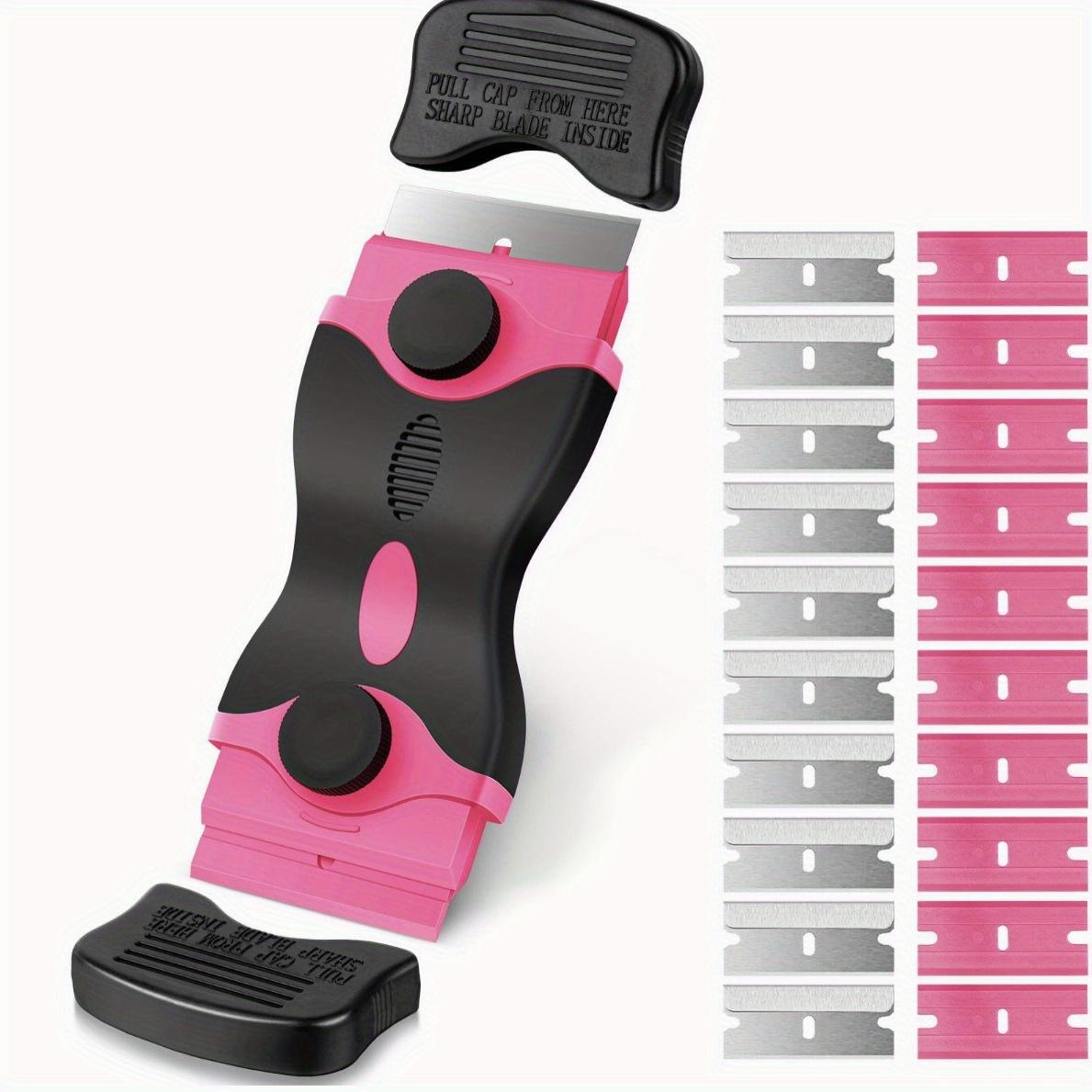 

Один набор, Скребок для удаления клея, Скребок для стекла, 1 Двусторонний скребок + 10 Металлических лезвий + 10 Пластиковых лезвий, Инструмент-скребок, используется для окон, уборка 1set