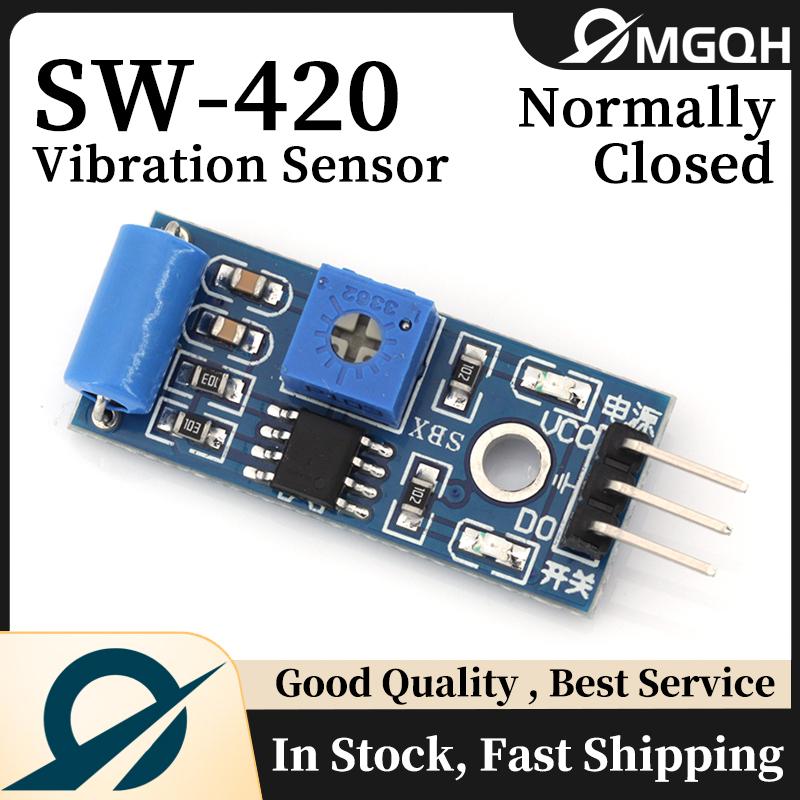 MGQH Normally Closed Type Vibration Sensor Module Alarm Sensor Module Vibration Switch SW-420 for Arduino Replacement Sensors2