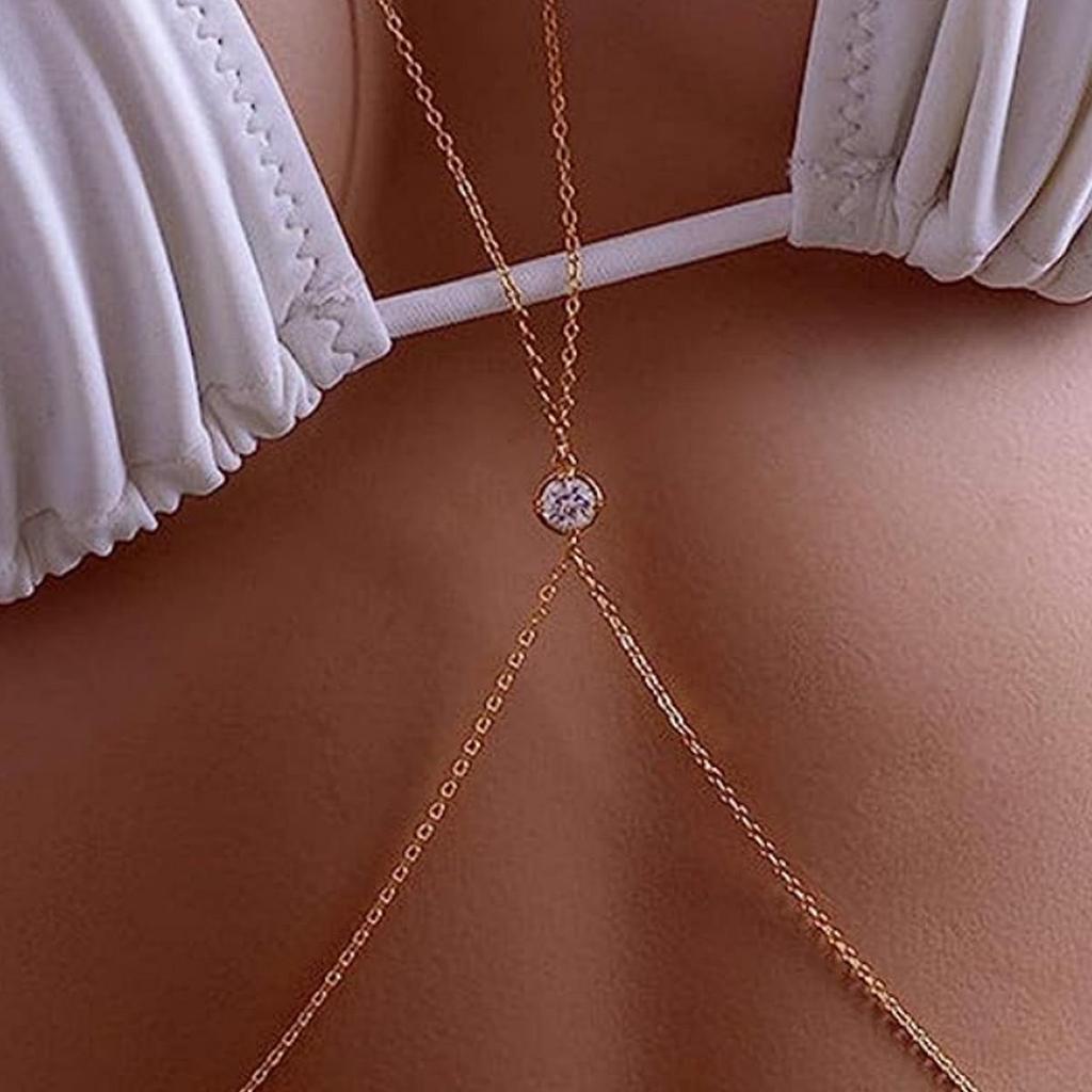 European & American Women's Double-Layer Fashion Alloy Body Chain