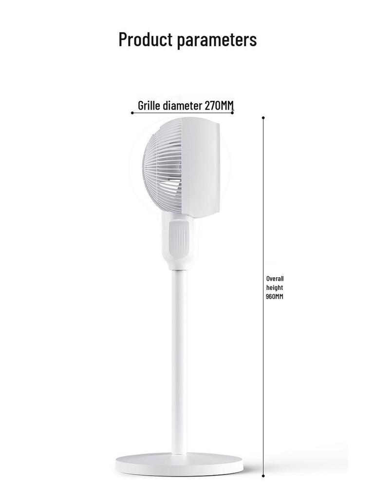 Silent Remote Control Electric Floor Fan for Home and Dorm