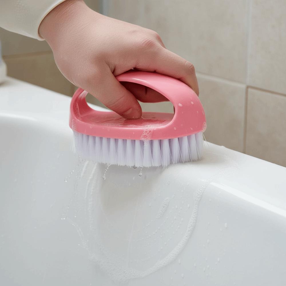 2PCS/SET Plastic Bathtub Brush Mini Laundry Scrubbing Brush Cleaning Brush  Bathroom