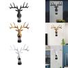 Deer Wall Lamp Modern Decorative Resin Craft Deer Wall Sculpture Wall Mount Decor for Outdoor Garden Background Home Decoration