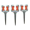 3pcs Gray-Orange Black-Orange Durable Plastic Garden Lawn Hose Guide Stakes Mixed Color Agricultural Water Pipe