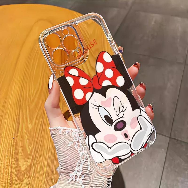 Apple 15ProMax Creative 14/13 Frosted 12 Anti-drop 11 Cartoon XR Hard Case XS Mobile Phone Case Cute Mickey