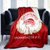 Olympiacos Fc: Coperta Orgoglio Rosso e Nero Adatta per Divani, Letti, Uffici e Campeggio - Regalo Perfetto per Halloween Natale