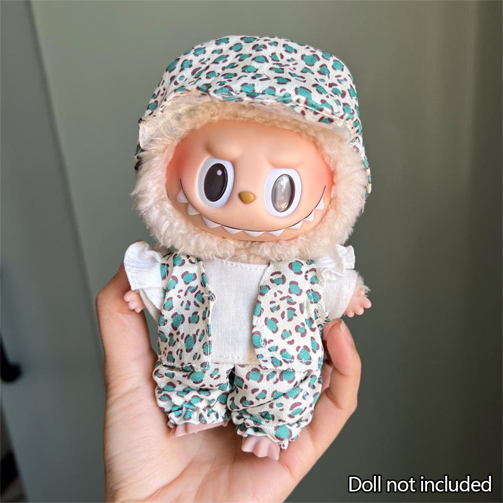 For 17cm Labubu Doll Clothes Fashion Clothes Hoodies Doll Clothes Color Match Hoodies Dolls Accessories Cute Decoration Little Cloths