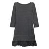 FOXEY 26052 Gray Nylon Skirt and Wool Knit Dress Dress 38 grayUsed