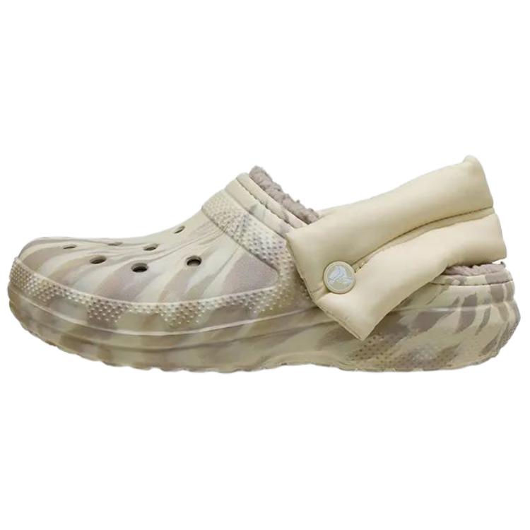 

Crocs Классические клоги с помпонами, мраморным узором, повседневные, универсальные, унисекс, костяной белый 211980-2Y3 43-44